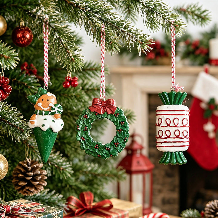 Verspielte Lebkuchen-Ornament
