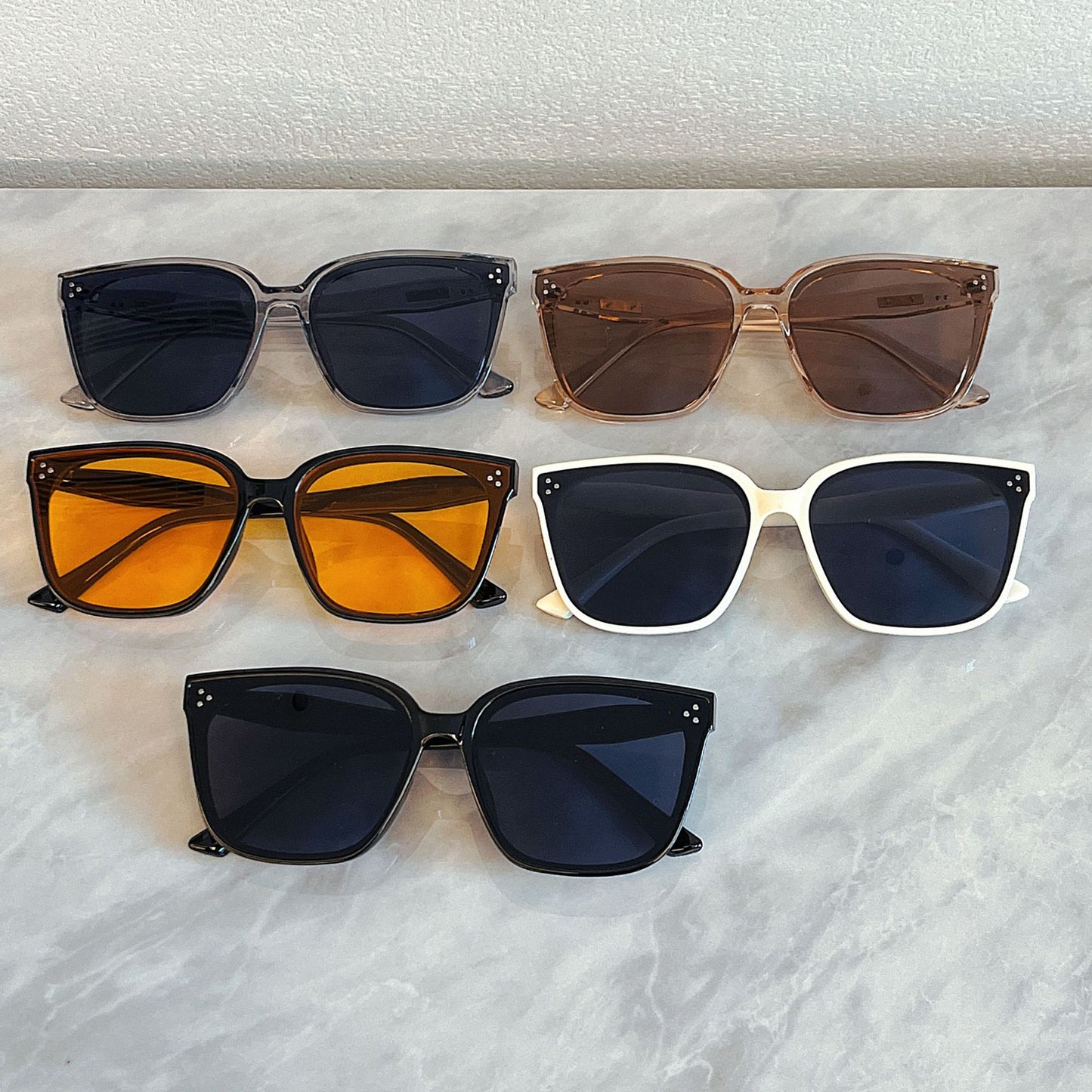 Damen modische oversized Sonnenbrille im Retro-Stil Karnz