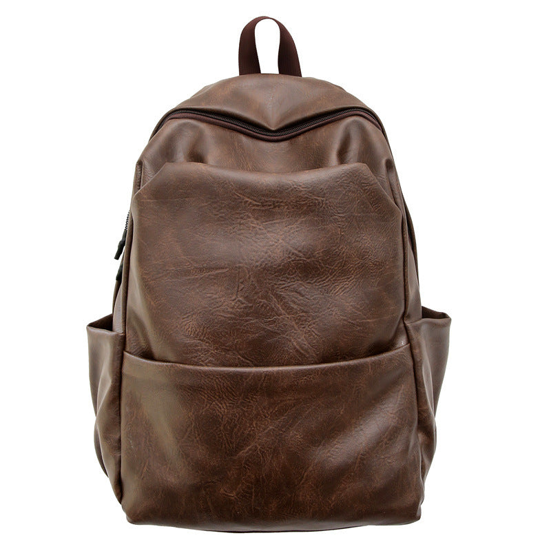 Sleek Textured Leather Backpack Karnz