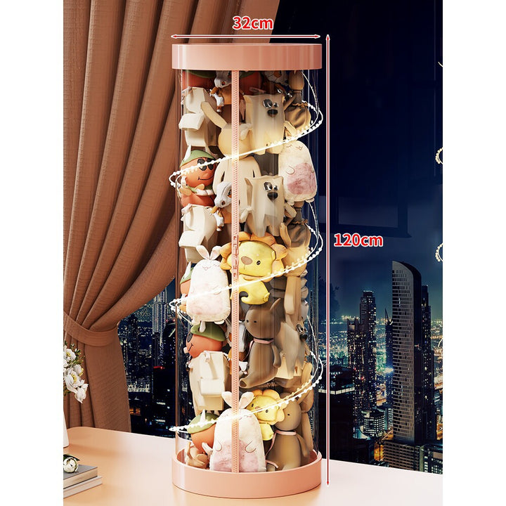 Hohe klare Acryl-Plüschspielzeug-Display-Turm-Organizer