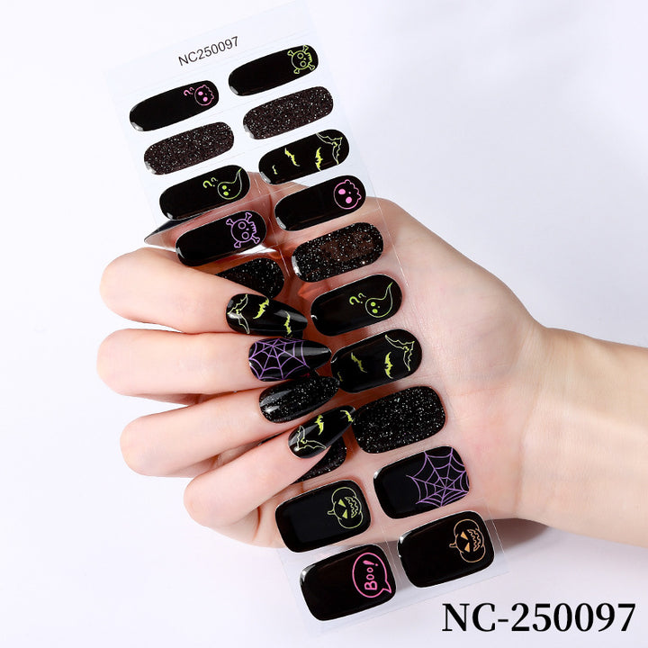 Halloween-Themen Nagelkunst-Wraps