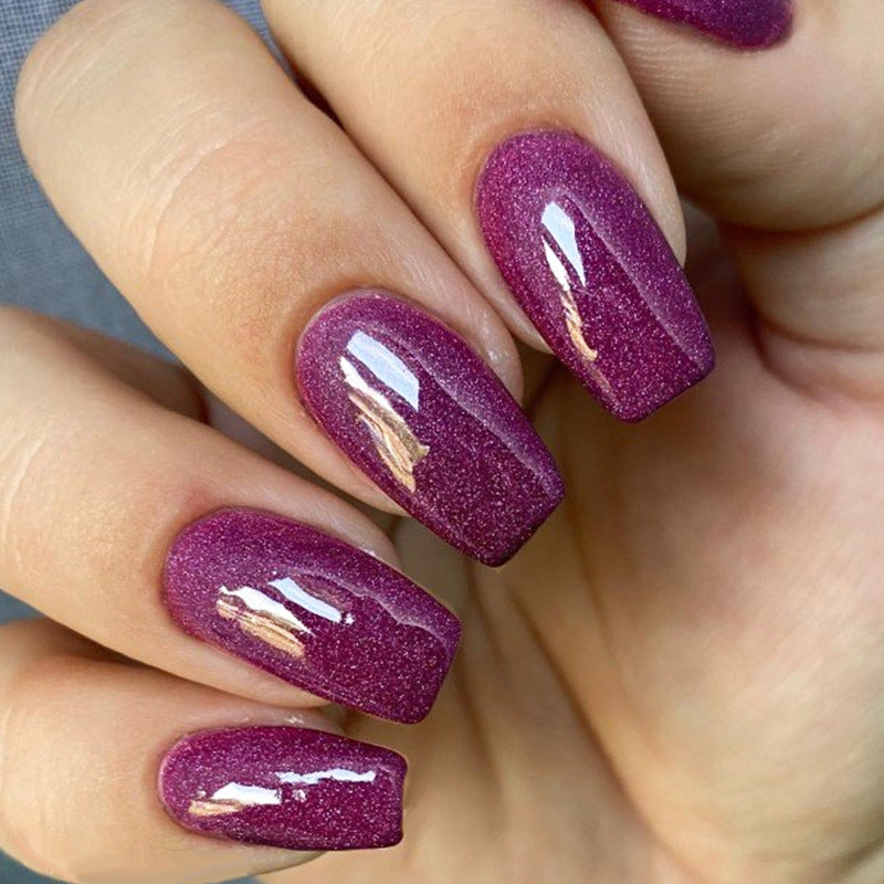 Glamouröse Glitzer Press-On Nagelset Karnz
