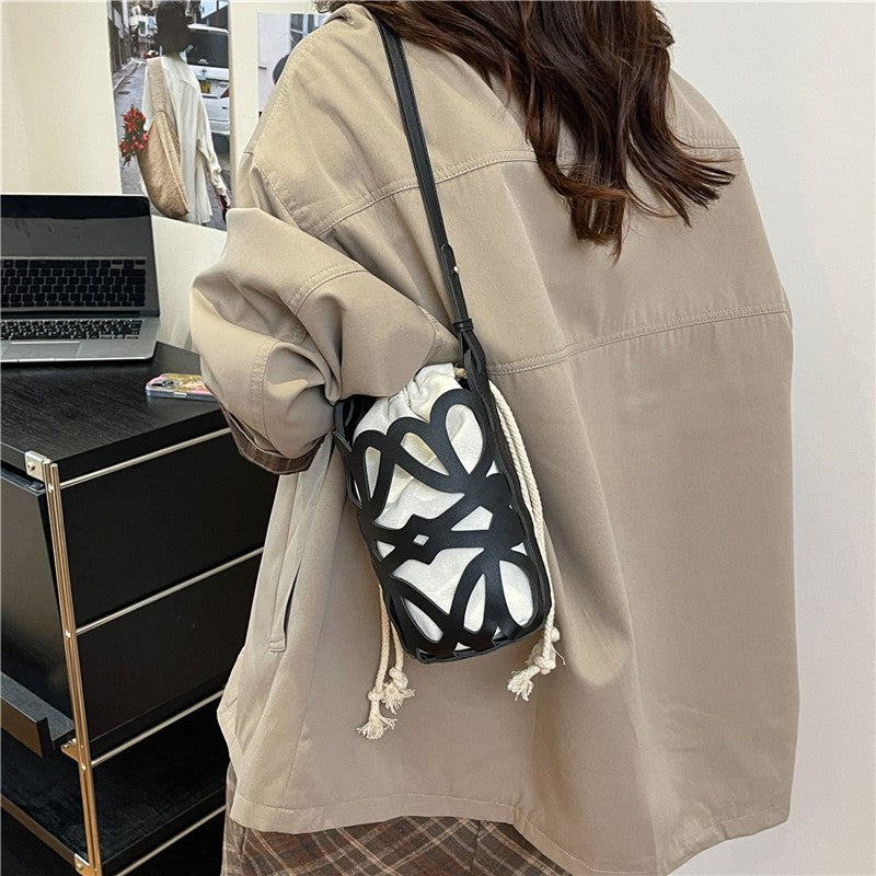 WoElegant gemusterte Kordelzugtasche Karnz