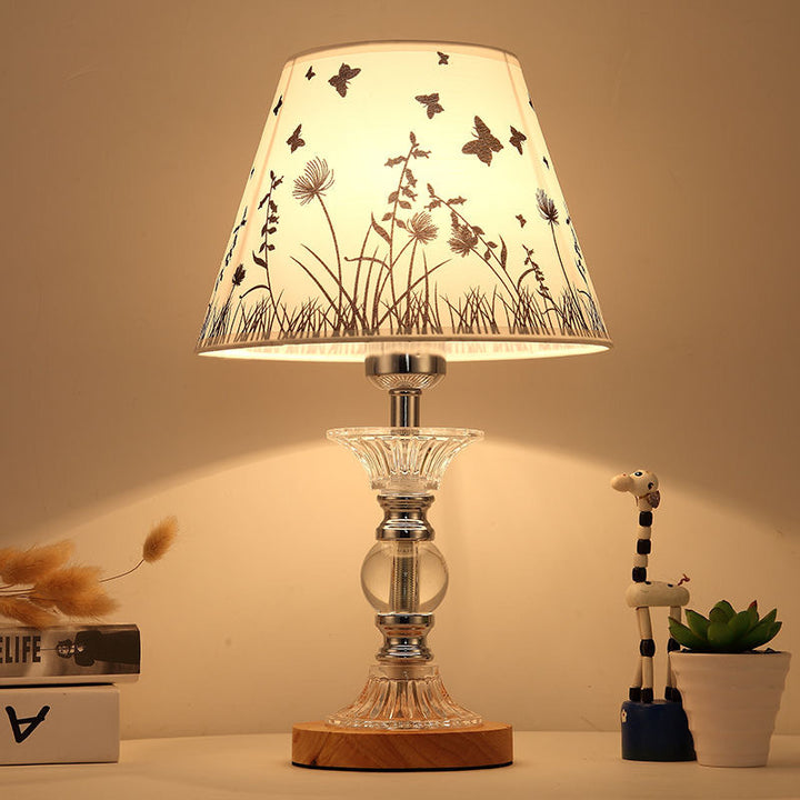 Dekorative Glas Schirm Tischlampe