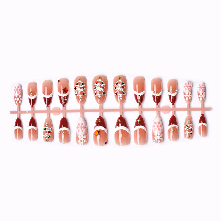 Festliches Weihnachts-Themen Druck-Nagelkunst-Set Karnz 1790636425