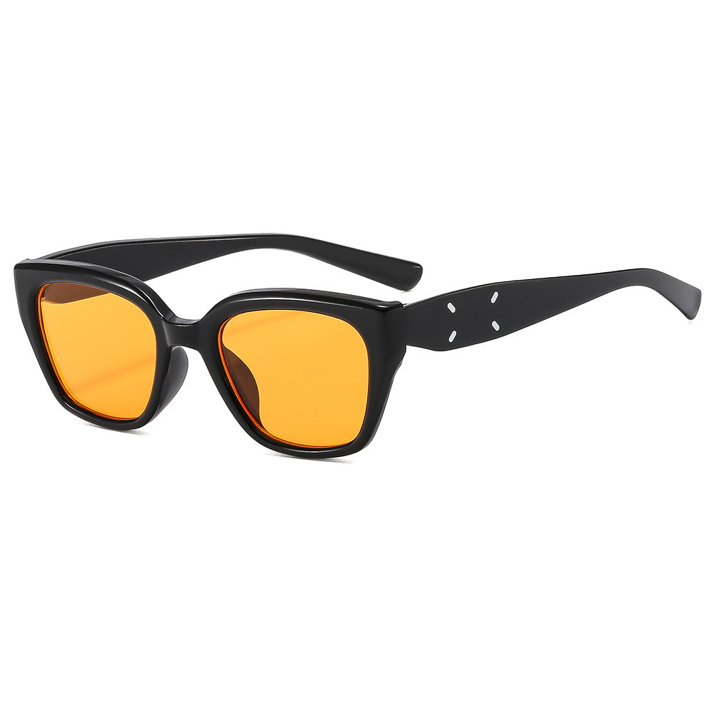 Damen einzigartige Sonnenbrille mit auffällig geformtem Rahmen Karnz