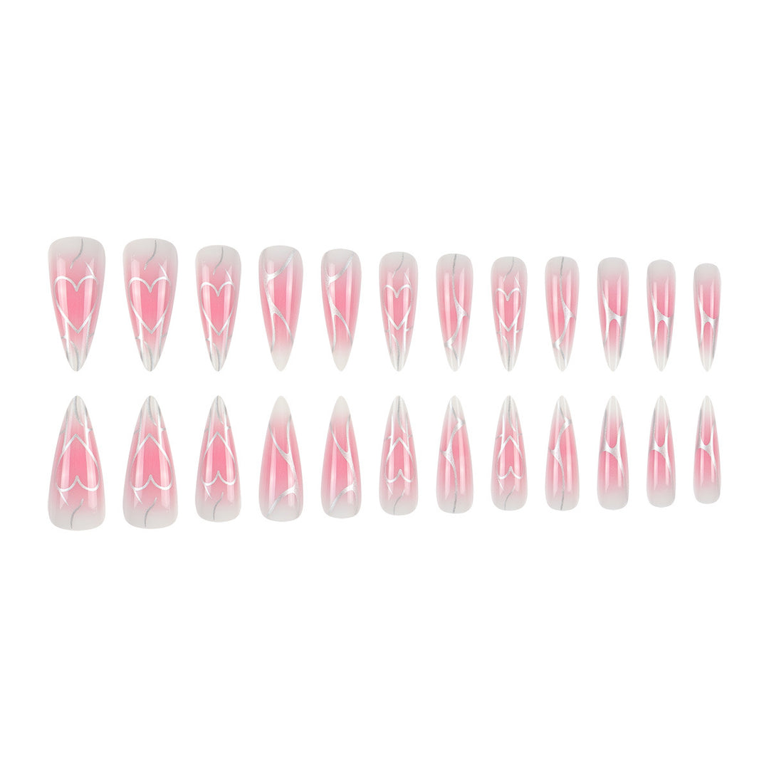Künstlerische Stiletto Nagelkunst Verlängerungen Karnz