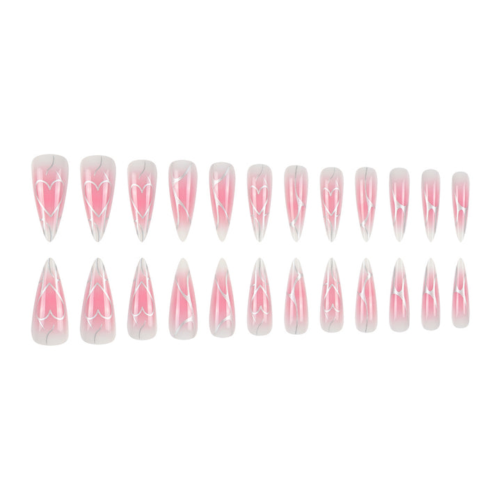 Künstlerische Stiletto Nagelkunst Verlängerungen Karnz