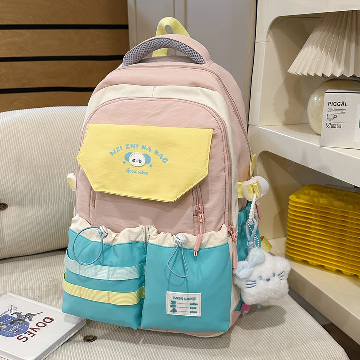 Verspielt Illustrierter Multi-Taschen Rucksack Karnz