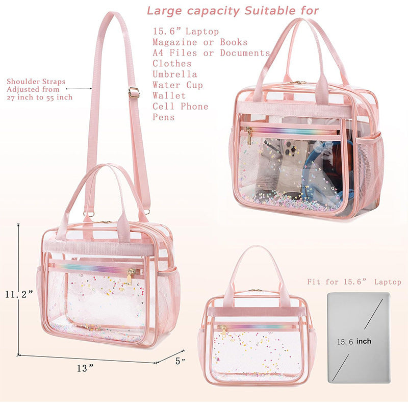 Transparente Multifunktionshandtasche Karnz