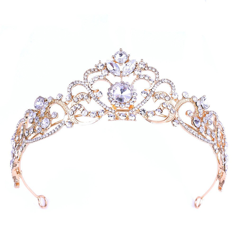 Damen Kristallverzierte Tiara Karnz