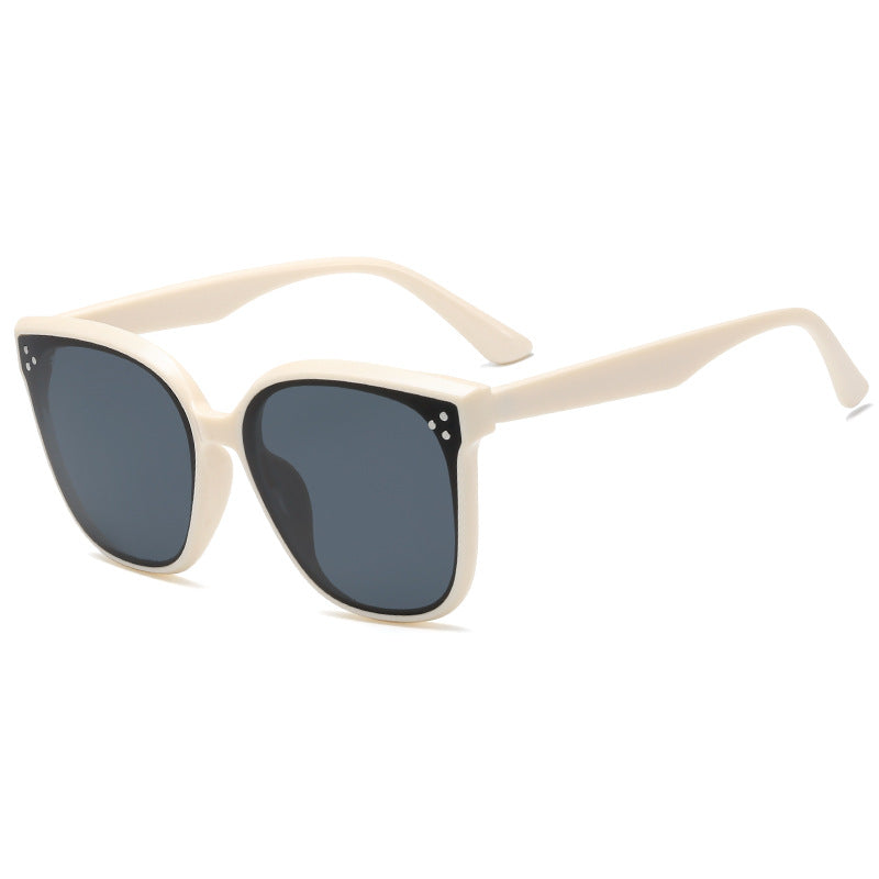 Damen quadratische Sonnenbrille mit stilvollem, breitem Rahmen Karnz