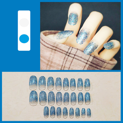 Glitzerndes Ombre Press-On Nägel