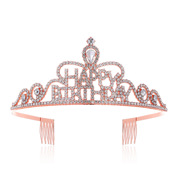 Damen Funkenkrone mit „Happy Birthday“ Schriftzug Karnz