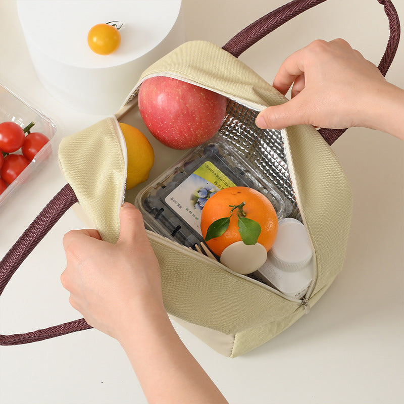 Süße tierische isolierte Lunch-Tasche Karnz