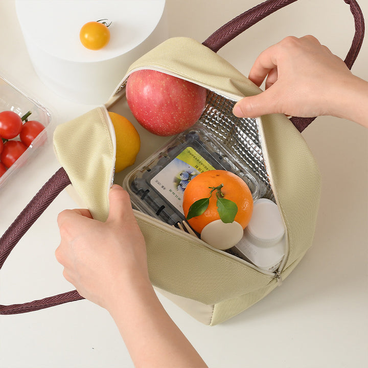 Süße tierische isolierte Lunch-Tasche Karnz
