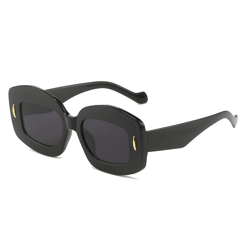 Zeitgenössische Chunky Rahmen Sonnenbrille Karnz