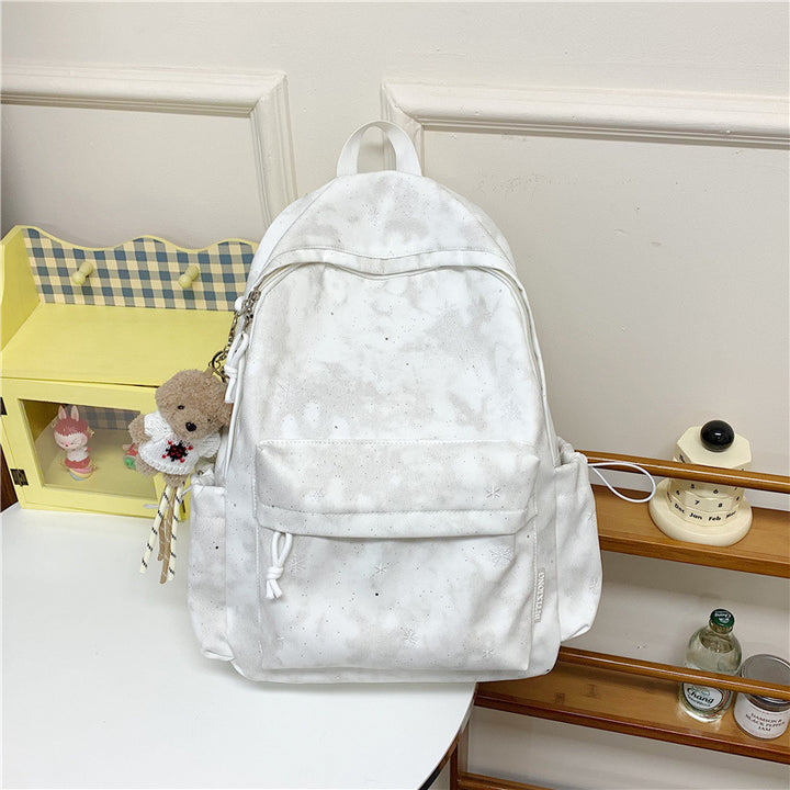 Stylischer Schneeflocken-Druck-Rucksack