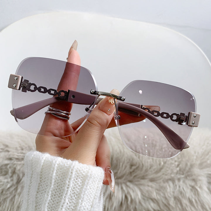 Luxe Übergroße Shield Sonnenbrille