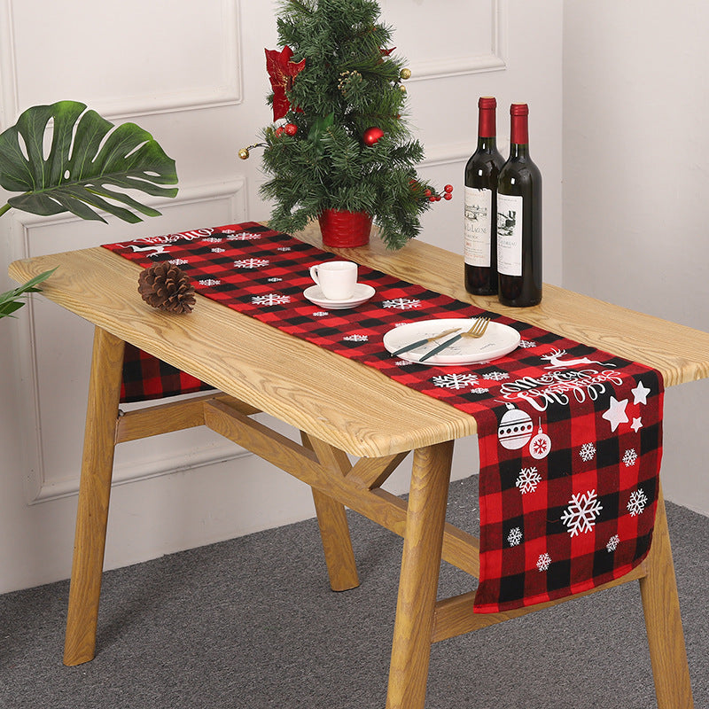 Festlicher Tischläufer mit Weihnachtsmotiv Karnz