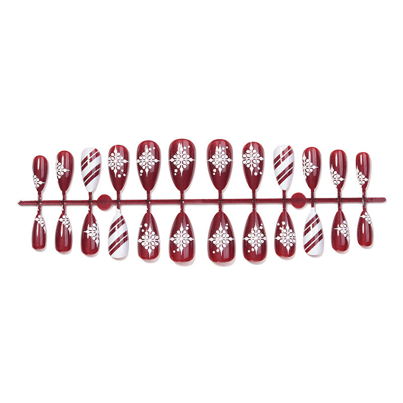 Elegantes Weihnachtsnagelkunst-Set Karnz