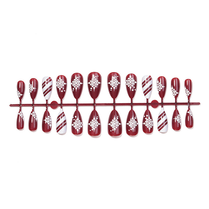 Elegantes Weihnachtsnagelkunst-Set Karnz