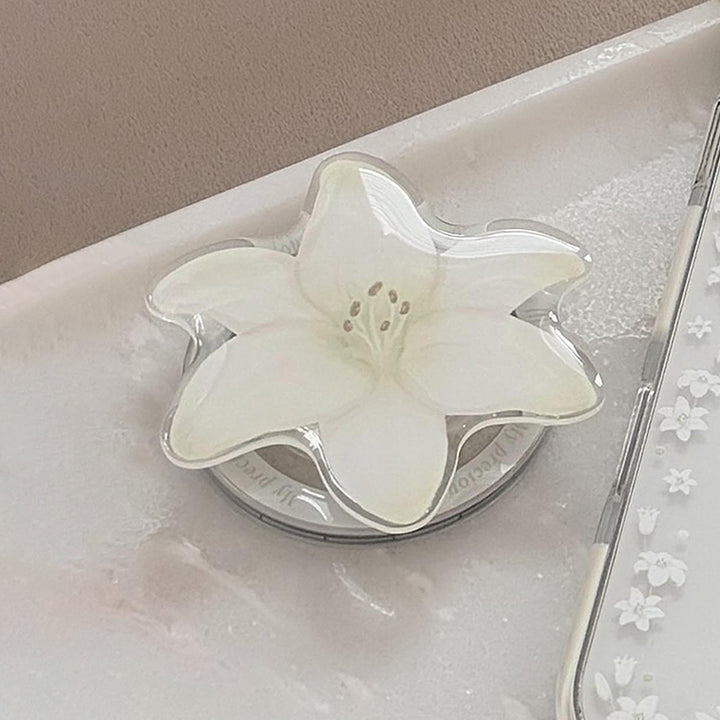 Luxus Handspiegel im floralen Design Karnz