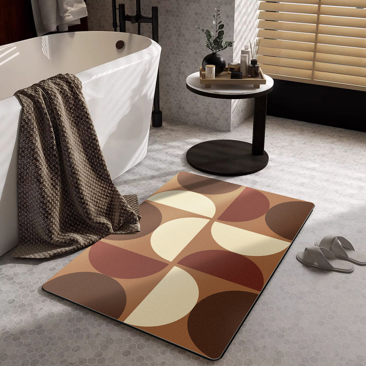 Moderne geometrische Badezimmermatte