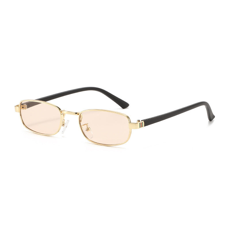 Elegante Vintage-inspirierte rechteckige Sonnenbrille Karnz