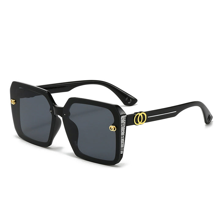 Oversized geometrische Sonnenbrille