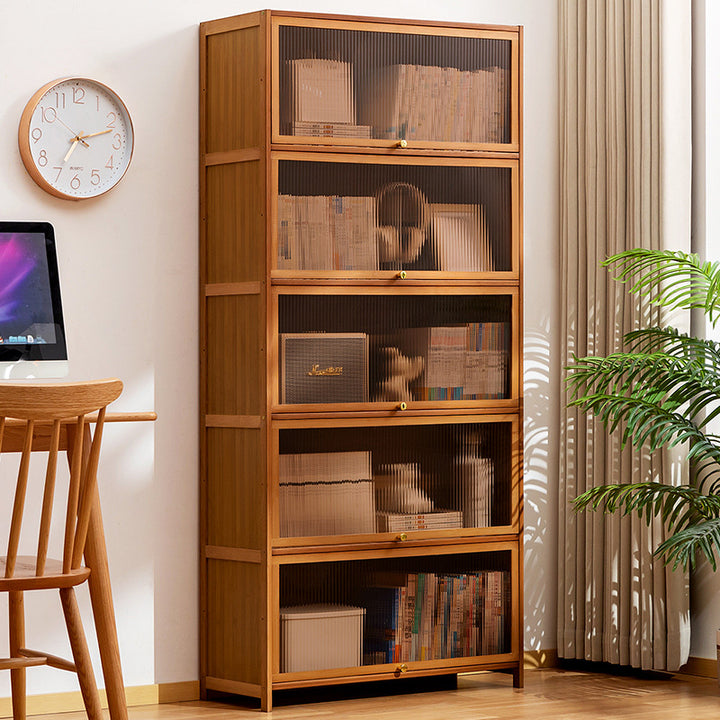 Bücherregal Mit Transparenten Glastüren Und Stabilen Ablageflächen Karnz