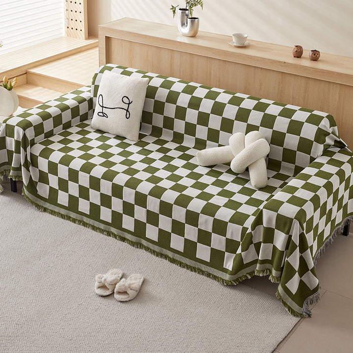 Schachbrettwurfdecke