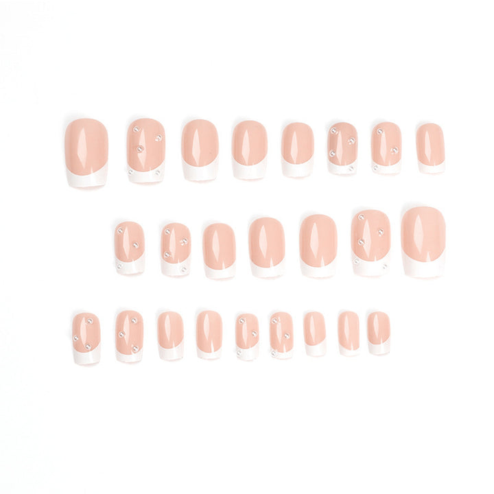 Elegantes Perl-Akzent Press-On Nail Set