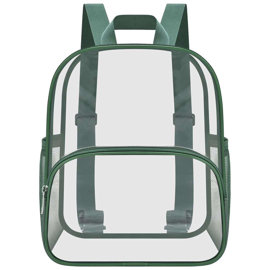 Unisex durchsichtiger Alltagsrucksack mit verstärktem Boden und atmungsaktiven Trägern Karnz