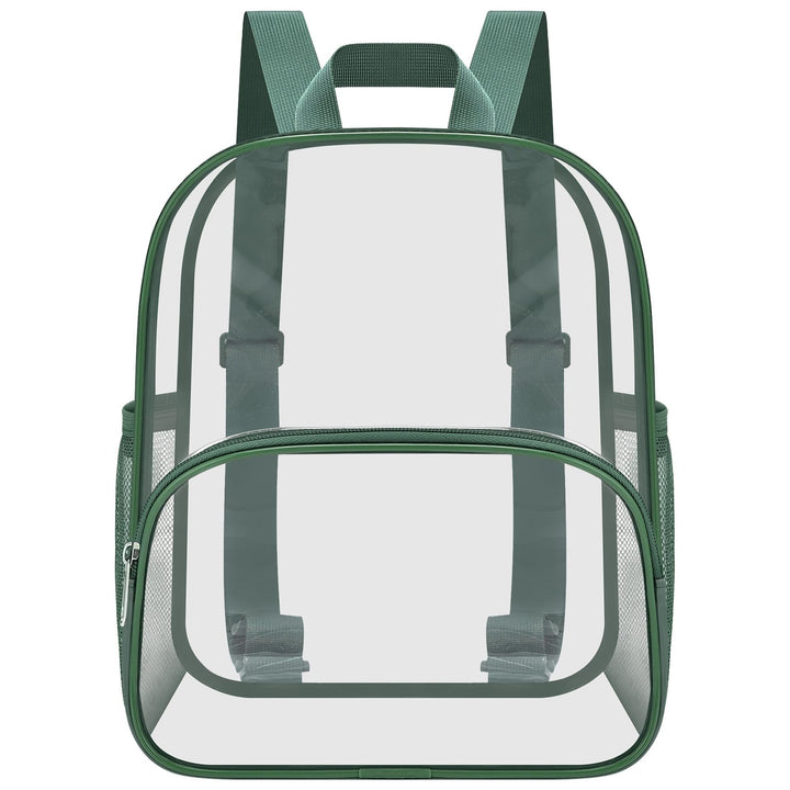 Unisex durchsichtiger Alltagsrucksack mit verstärktem Boden und atmungsaktiven Trägern Karnz