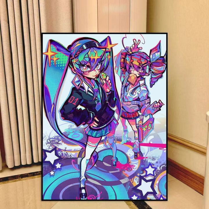 Anime-inspirierte Leinwand Wandkunst Karnz