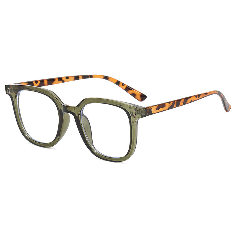 Damen quadratische Designerbrille mit dickem Rahmen und elegantem Profil Karnz
