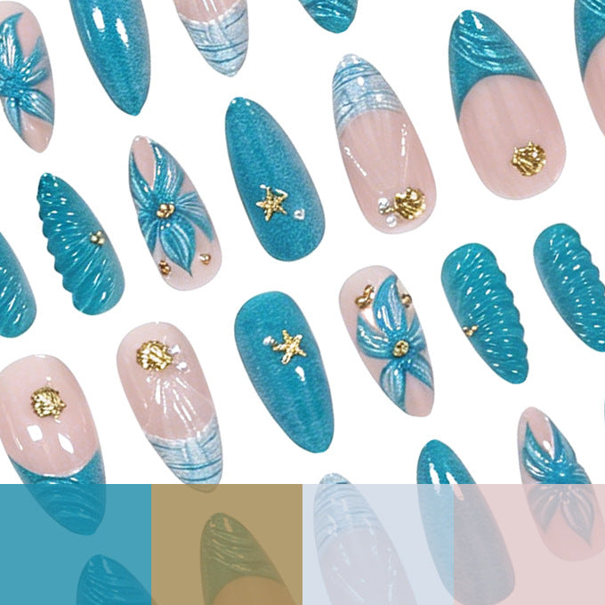 Künstlerisches Acrylnagelkunstdesign Karnz