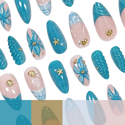 Künstlerisches Acrylnagelkunstdesign Karnz