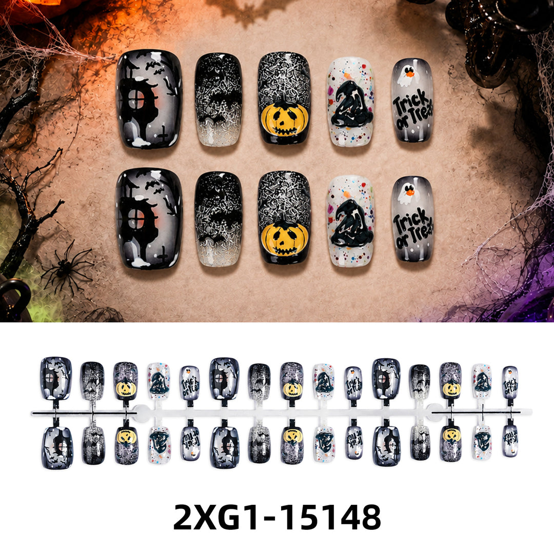Kunstnagelset mit kreativen Halloween-Motiven Karnz
