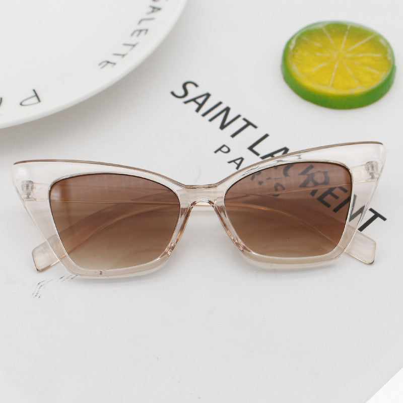 Damen Modische Cat-Eye Sonnenbrille mit hochwertiger Rahmenstruktur Karnz