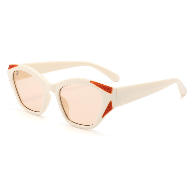 Damen modische oversized Sonnenbrille mit glitzernden Akzenten Karnz