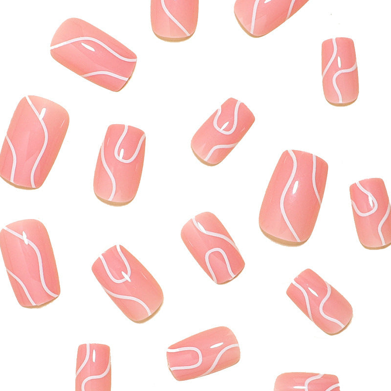 Künstlerisches Wellendesign Nagelkunst Karnz