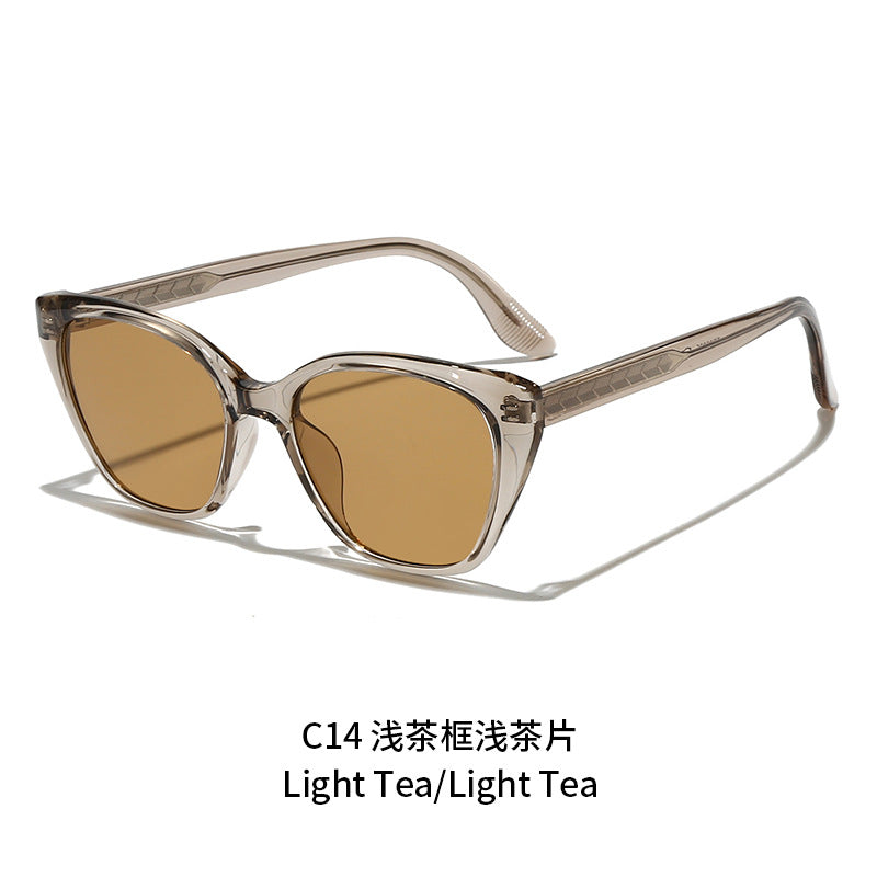 Damen modische Sonnenbrille im femininen Geometrie-Design Karnz