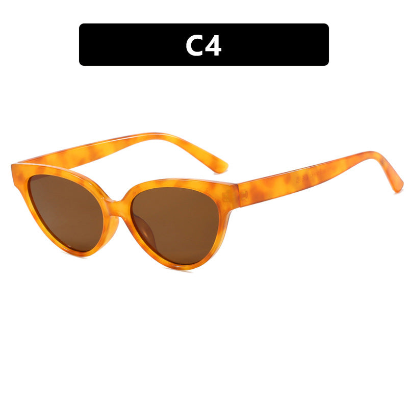 Damen Cat-Eye Sonnenbrille mit luxuriösem Muster und UV-Schutz Karnz
