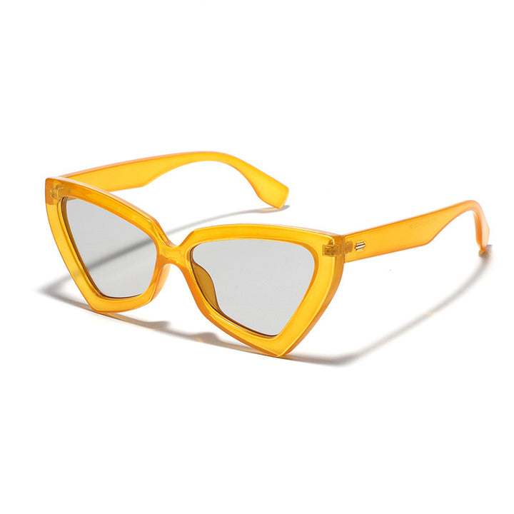 Damen Cat-Eye Sonnenbrille mit verspiegelten Gläsern und robustem Rahmen Karnz