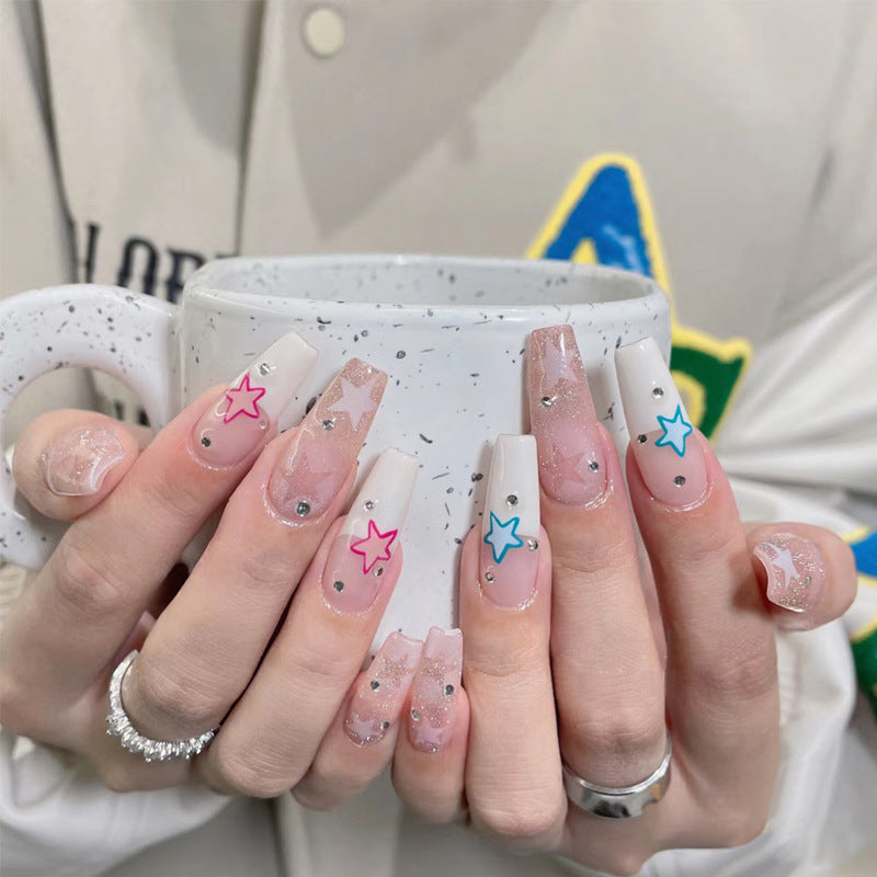 Dekoratives Press-On Nagelkunst-Set Karnz