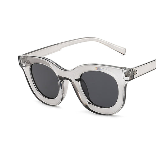 Retro-inspirierte klare Rahmen-Sonnenbrille