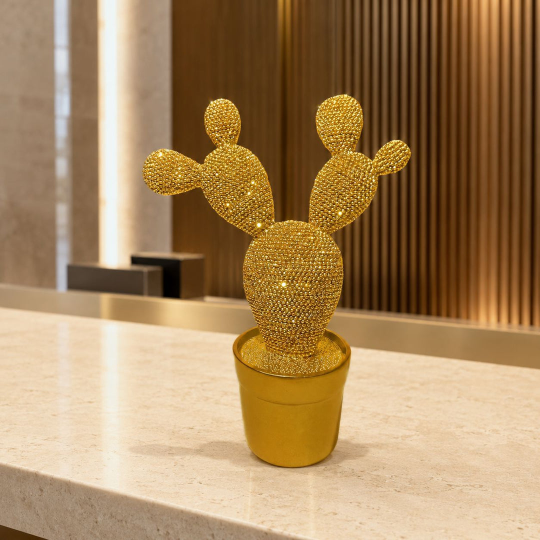 Glitzernde Kaktus Deko Figur Karnz