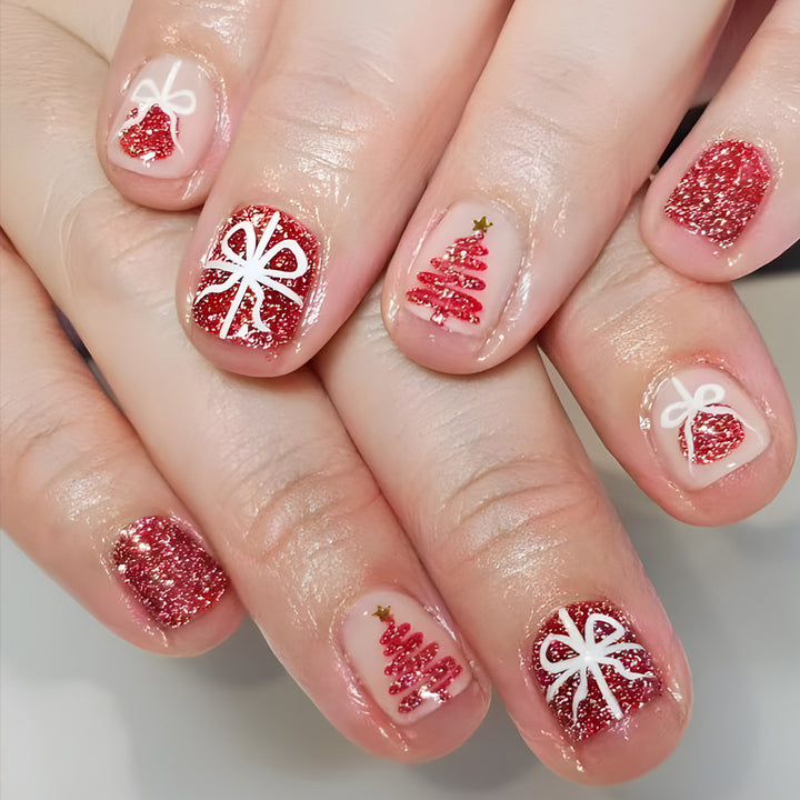 Festliches Glitzer-Nagelkunst-Set Karnz